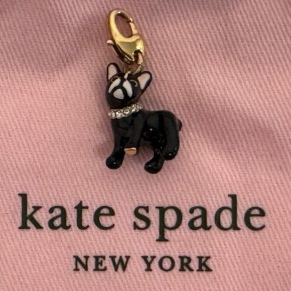 KATE SPADE BOSTON TERRIER DOG CHARM HOW CHARMING NO BRACELET - Picture 4 of 6